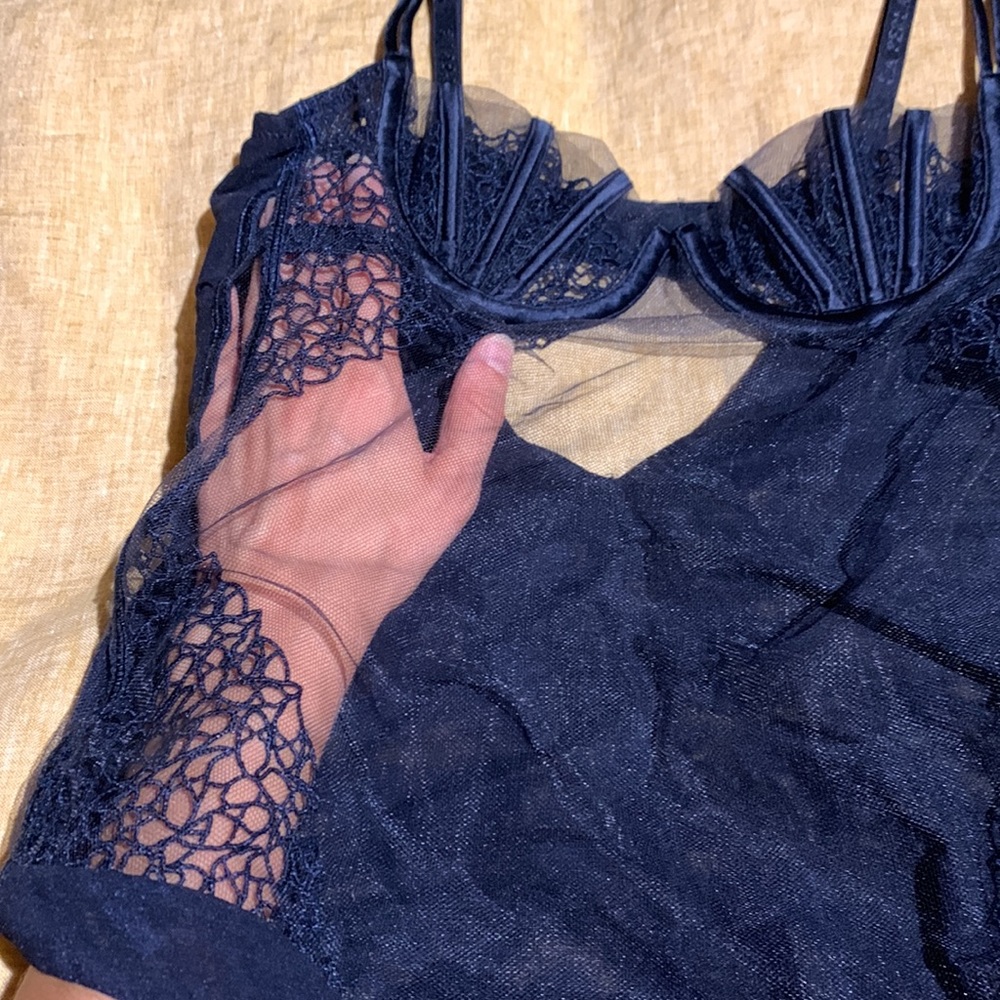 NWOT La Perla midnight blue bodysuit